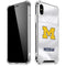 University of Michigan White Jersey iPhone XS Max Clear Case