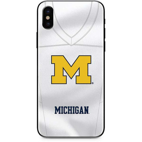 University of Michigan White Jersey iPhone XS Max Skin