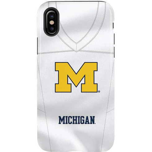University of Michigan White Jersey iPhone XS Pro Case
