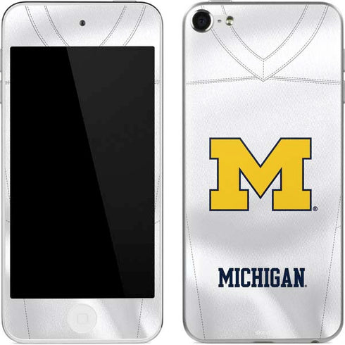 University of Michigan White Jersey Apple iPod Skin