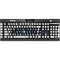 University of Michigan White Jersey K95 RGB PLATINUM Mechanical Gaming Keyboard Skin