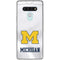 University of Michigan White Jersey LG Stylo 6 Clear Case