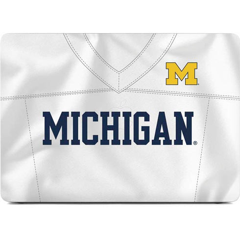 University of Michigan White Jersey Apple MacBook Air Skin
