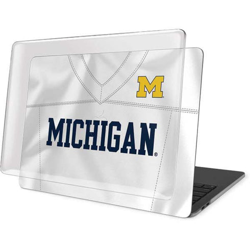 University of Michigan White Jersey MacBook Pro 13in (2020) Case plus Skin