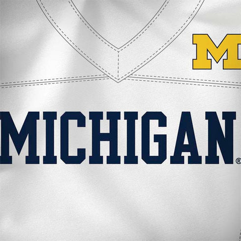 University of Michigan White Jersey MacBook Skins
