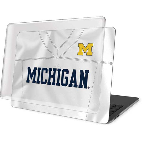 University of Michigan White Jersey MacBook Pro 15in (2016-19) Case plus Skin