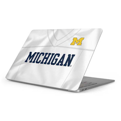 University of Michigan White Jersey Apple MacBook Pro 16-inch Skin