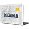 University of Michigan White Jersey MacBook Pro 16in (2021-25) Case plus Skin