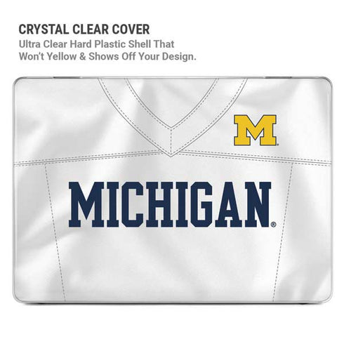 University of Michigan White Jersey MacBook Cases