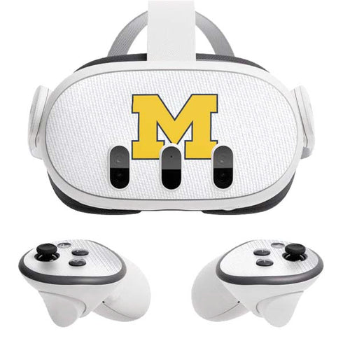 University of Michigan White Jersey Meta Quest 3 Skin