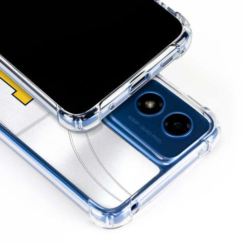 University of Michigan White Jersey Moto G 5G (2024) Clear Case