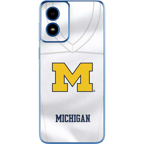 University of Michigan White Jersey Moto G Play 4G (2024) Skin