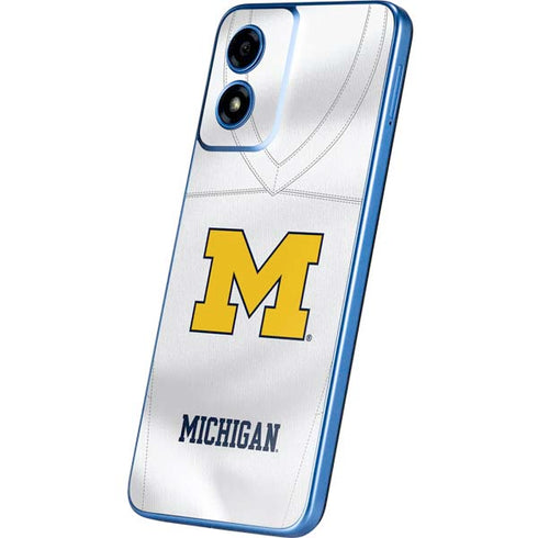 University of Michigan White Jersey Moto G Play 4G (2024) Skin