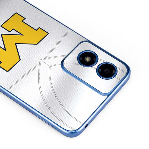 University of Michigan White Jersey Moto G Play 4G (2024) Skin