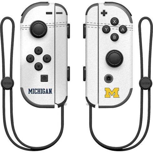 University of Michigan White Jersey Nintendo Skins