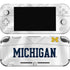 University of Michigan White Jersey Nintendo Switch Lite Skin
