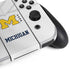 University of Michigan White Jersey Nintendo Switch OLED (2021) Skin