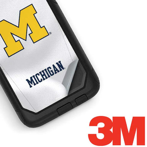 University of Michigan White Jersey Otterbox Commuter Galaxy Skin