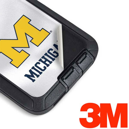 University of Michigan White Jersey Otterbox Defender Galaxy Skin