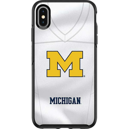 University of Michigan White Jersey Otterbox Symmetry iPhone Skin