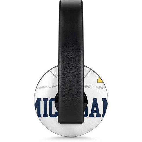 University of Michigan White Jersey PlayStation 4 Gold Wireless Headset Skin