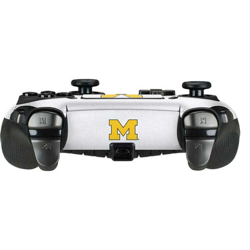 University of Michigan White Jersey PlayStation Scuf Vantage 2 Controller Skin