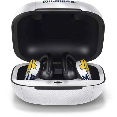 University of Michigan White Jersey PowerBeats Pro Skin