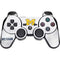 University of Michigan White Jersey PS3 Dual Shock wireless controller Skin