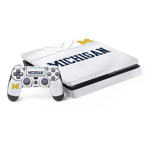 University of Michigan White Jersey PlayStation PS4 Skins