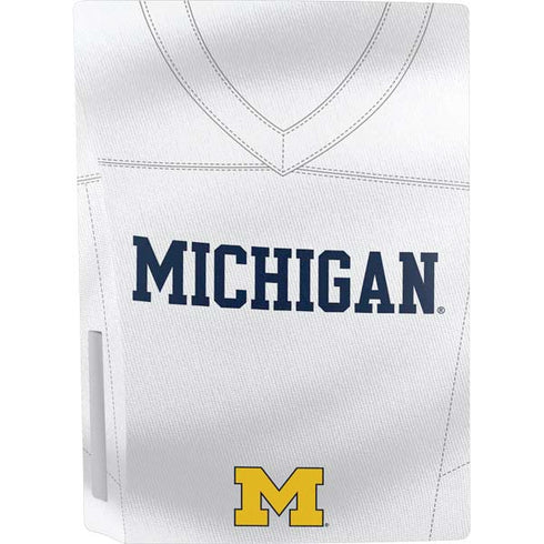 University of Michigan White Jersey PS5 Bundle Skin