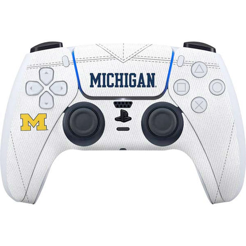 University of Michigan White Jersey PlayStation PS5 Skins