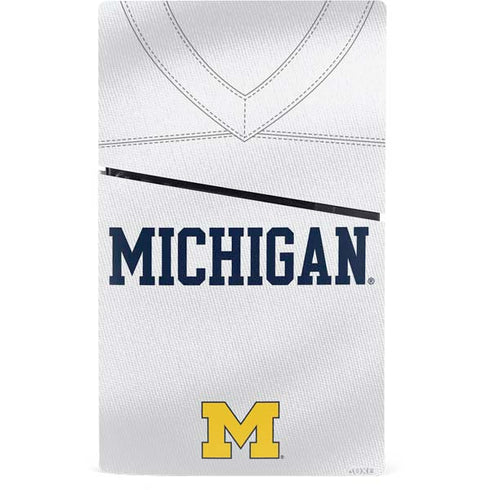 University of Michigan White Jersey PS5 Slim Digital Edition Bundle Skin