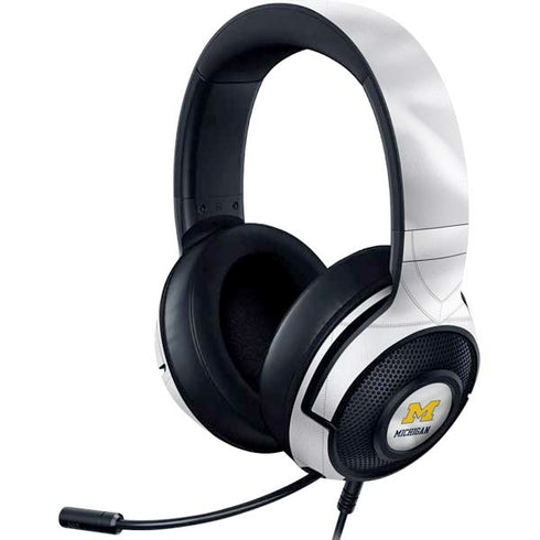 University of Michigan White Jersey Razer Kraken X Skin