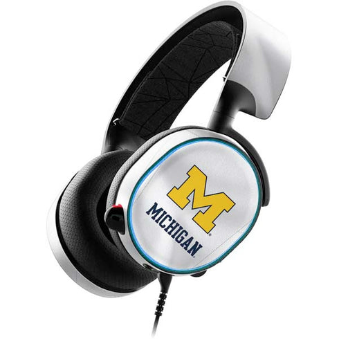 University of Michigan White Jersey SteelSeries Arctis 3 Skin