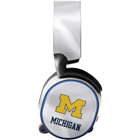 University of Michigan White Jersey SteelSeries Arctis 3 Skin