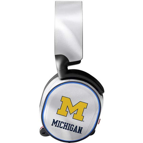 University of Michigan White Jersey SteelSeries Arctis 5 Skin