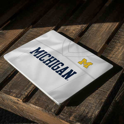 University of Michigan White Jersey Surface Laptop 3 13.5in Skin