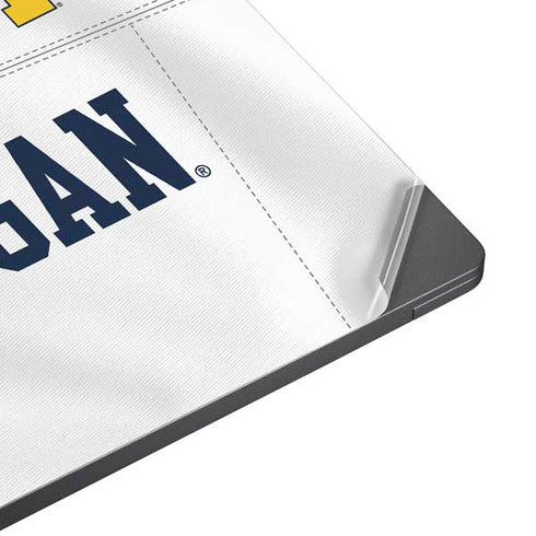 University of Michigan White Jersey Surface Laptop 7 15in Skin