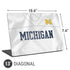 University of Michigan White Jersey Universal Laptop 13in (10.6 x 7.6in) Skin