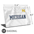 University of Michigan White Jersey Universal Laptop 14in (11.4 x 8.2in) Skin