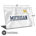 University of Michigan White Jersey Universal Laptop 16in (13 x 9.4in) Skin