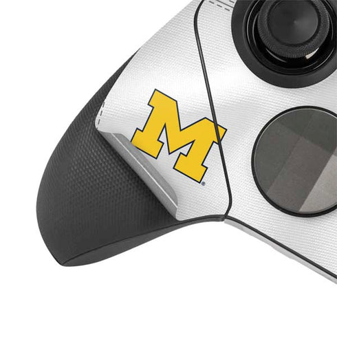 University of Michigan White Jersey Xbox Elite Wireless Controller Series 2 Skin