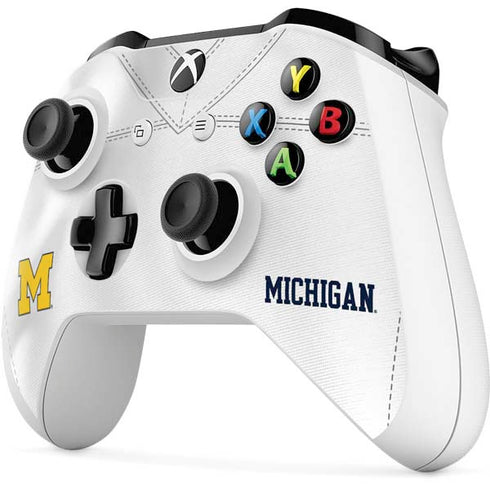 University of Michigan White Jersey Xbox One S All-Digital Edition Bundle Skin