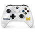 University of Michigan White Jersey Xbox One S Console and Controller Bundle Skin