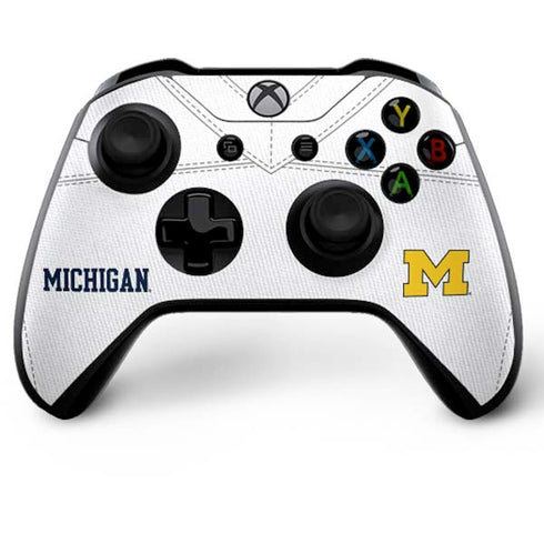 University of Michigan White Jersey Xbox One X Bundle Skin