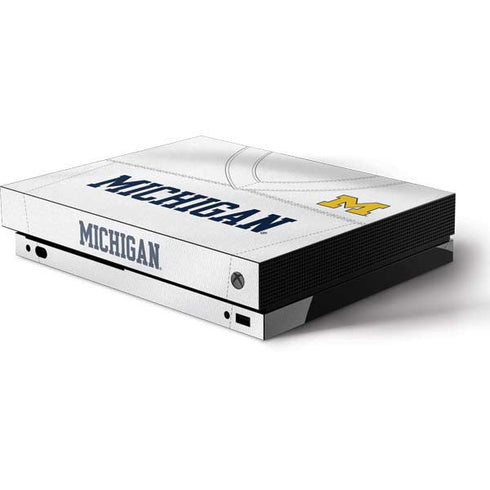 University of Michigan White Jersey Xbox One Skins