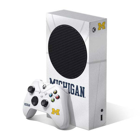 University of Michigan White Jersey Xbox Series S Skins