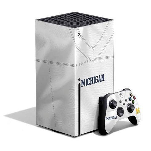 University of Michigan White Jersey Xbox Series X Bundle Skin