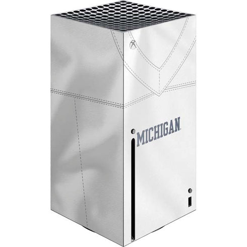 University of Michigan White Jersey Xbox Series X Skins