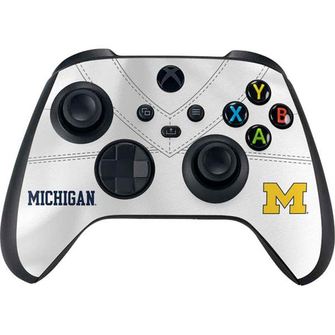 University of Michigan White Jersey Xbox Series X Skins